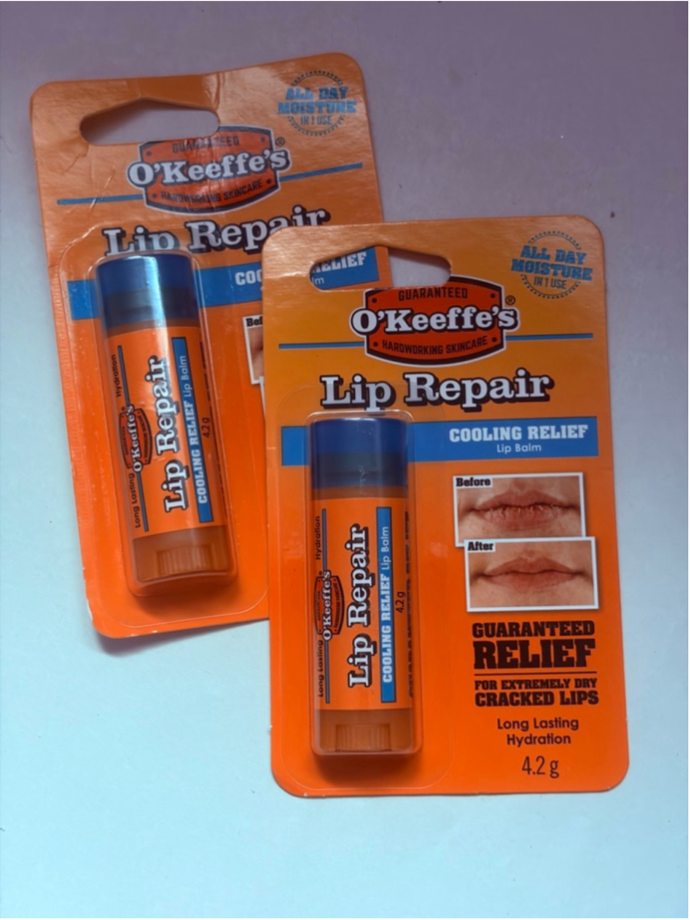 Women's O'Keeffe's Lip Balm, 2 tubes